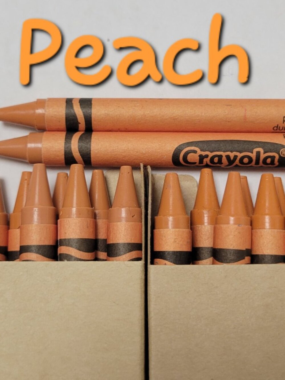 (32) Crayola Crayons (Peach) Single Color Bulk Lot